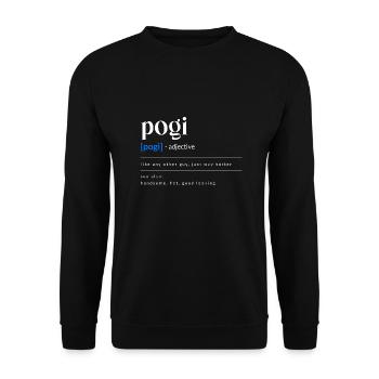 Pogi Design für stolze Pinoys - Unisex Pullover - Schwarz - Vorne - Alina (178cm) & Michal (187cm)