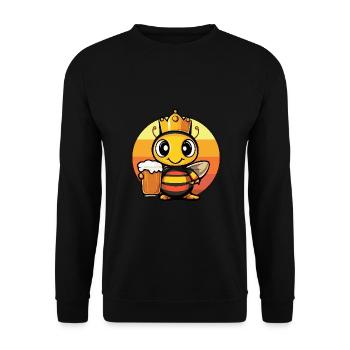 Ant Beer - Unisex Sweatshirt - black - Front - Alina (178cm) & Michal (187cm)