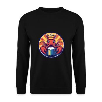 Bière de crabe de homard - Sweat-shirt Unisexe - noir - Devant - Alina (178cm) & Michal (187cm)