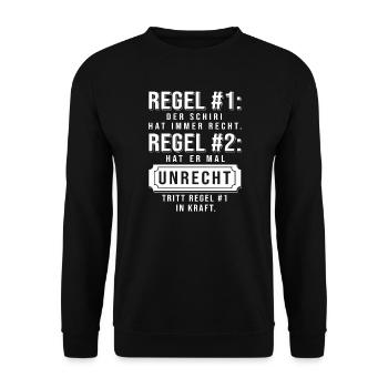Cadeau d'arbitre cadeau d'arbitre - Sweat-shirt Unisexe - noir - Devant - Alina (178cm) & Michal (187cm)