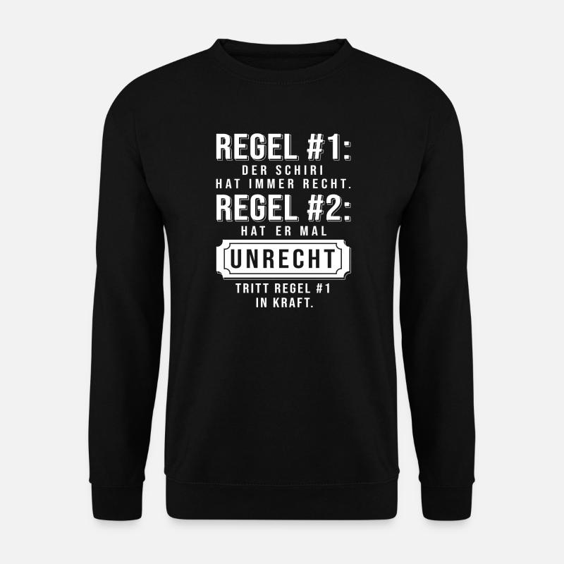 Schiedsrichter Schiri T-Shirt Geschenk - Unisex Pullover - Schwarz