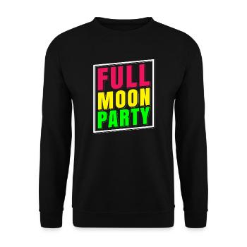 Full Moon Party Gruppen T-Shirt Thailand - Unisex Pullover - Schwarz - Vorne - Alina (178cm) & Michal (187cm)