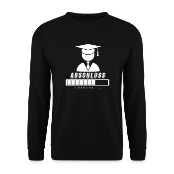 High School graduation 2019 shirt gift graduation high school graduation - Unisex Sweatshirt - black - Front - Alina (178cm) & Michal (187cm)