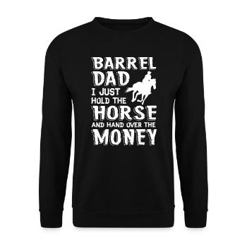 Papa cheval - Sweat-shirt Unisexe - noir - Devant - Alina (178cm) & Michal (187cm)