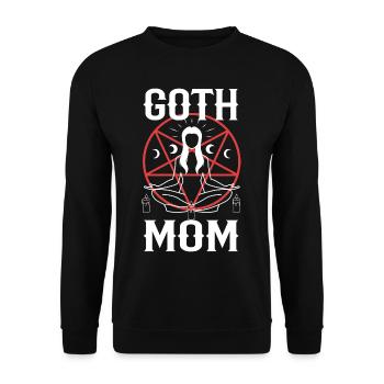 Maman gothique - Sweat-shirt Unisexe - noir - Devant - Alina (178cm) & Michal (187cm)