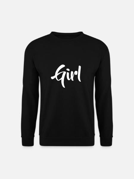 Lettrage fille - Sweat-shirt Unisexe - noir