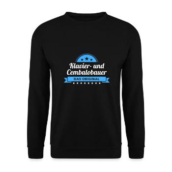 Klavierbauer Design für stolze Handwerker - Unisex Pullover - Schwarz - Vorne - Alina (178cm) & Michal (187cm)