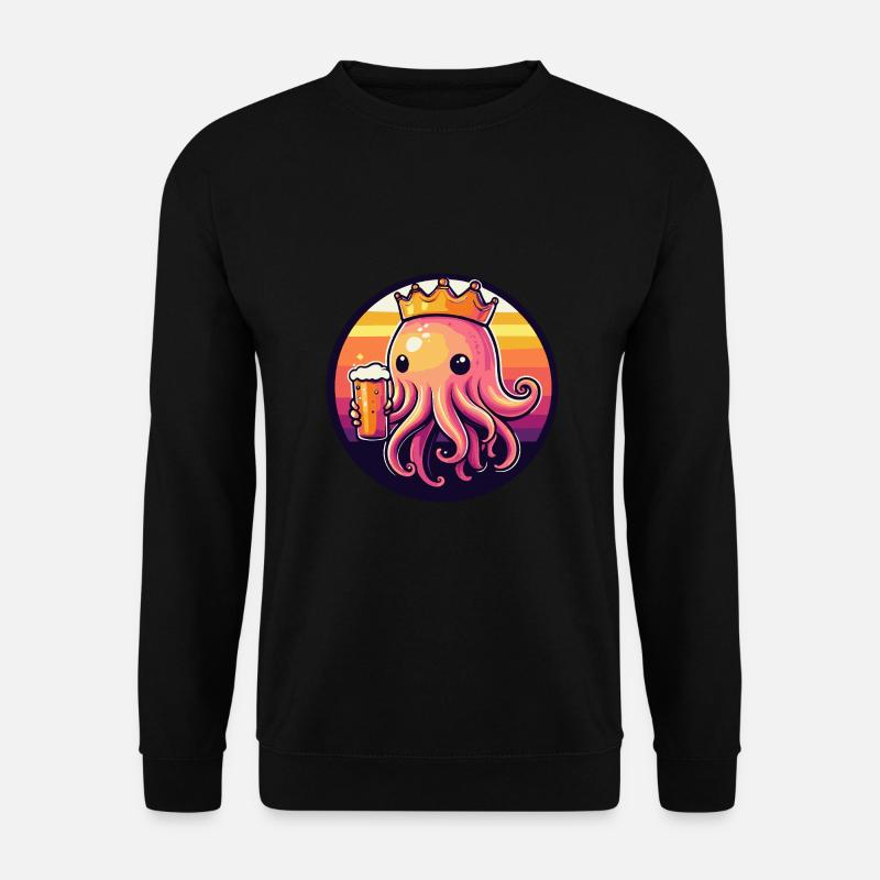Qualle Bier - Unisex Pullover - Schwarz