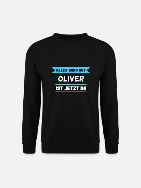 Oliver Name Design für stolze Oliver - Unisex Pullover - Schwarz