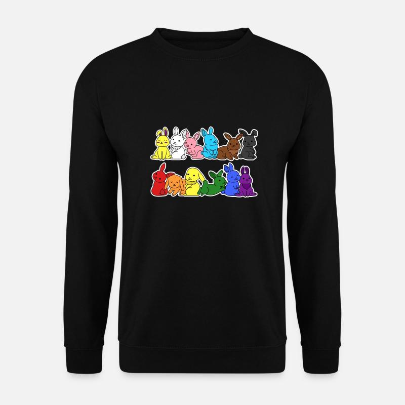 Fierté Progrès Flag Lapin Égalité - Sweat-shirt Unisexe - noir