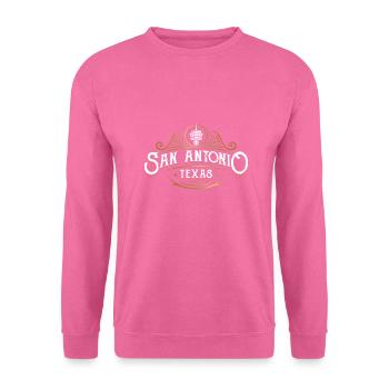 San Antonio Texas Vintage Design für stolze San - Unisex Pullover - Pink - Vorne