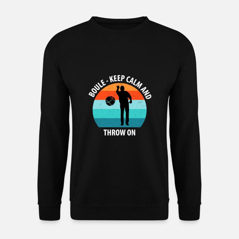 Boule Petanque Boccia Boules - Unisex Pullover - Schwarz