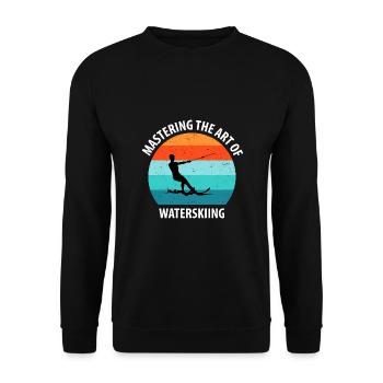 Water skis, water skis, water skiers - Unisex Sweatshirt - black - Front - Alina (178cm) & Michal (187cm)