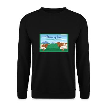 Texas Fil-Am Design for Proud Pinoys - Unisex Sweatshirt - black - Front - Alina (178cm) & Michal (187cm)