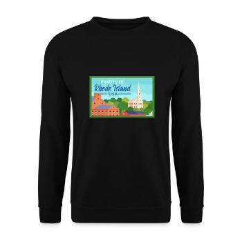 Rhode Island Fil-Am Design for Proud Pinoys - Unisex Sweatshirt - black - Front - Alina (178cm) & Michal (187cm)