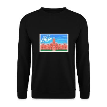 Ohio Fil-Am Design pour Proud Pinoys - Sweat-shirt Unisexe - noir - Devant - Alina (178cm) & Michal (187cm)