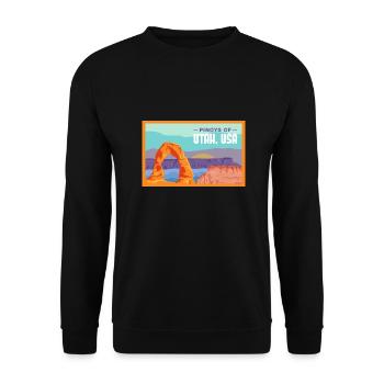 Design Fil-Am de l’Utah pour les fiers Pinoys - Sweat-shirt Unisexe - noir - Devant - Alina (178cm) & Michal (187cm)