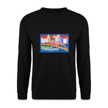 Pennsylvania Fil-Am Design pour les fiers Pinoys - Sweat-shirt Unisexe - noir - Devant - Alina (178cm) & Michal (187cm)