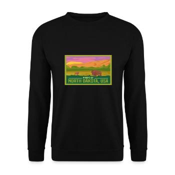 North Dakota Fil-Am Design pour les fiers Pinoys - Sweat-shirt Unisexe - noir - Devant - Alina (178cm) & Michal (187cm)