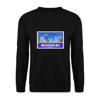 Missouri Fil-Am Design for Proud Pinoys - Unisex Sweatshirt - black - Front - Alina (178cm) & Michal (187cm)