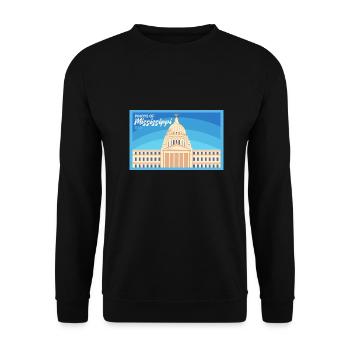 Mississippi Fil-Am design pour les fiers Pinoys - Sweat-shirt Unisexe - noir - Devant - Alina (178cm) & Michal (187cm)