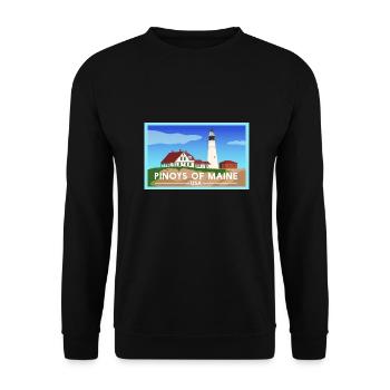 Le design Maine Fil-Am pour les fiers Pinoys - Sweat-shirt Unisexe - noir - Devant - Alina (178cm) & Michal (187cm)
