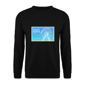 Iowa Fil-Am Design for Proud Pinoys - Unisex Sweatshirt - black - Front - Alina (178cm) & Michal (187cm)