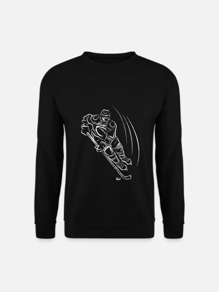 Eishockey Eis Hockey Wintersport Winter Geschenk - Unisex Pullover - Schwarz