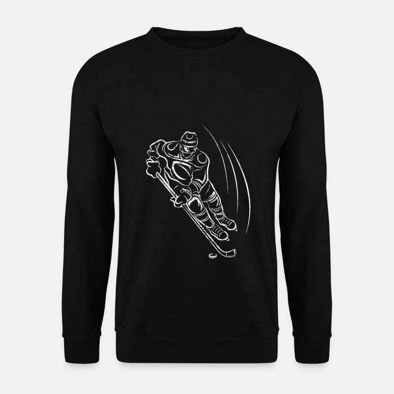 Eishockey Eis Hockey Wintersport Winter Geschenk - Unisex Pullover - Schwarz