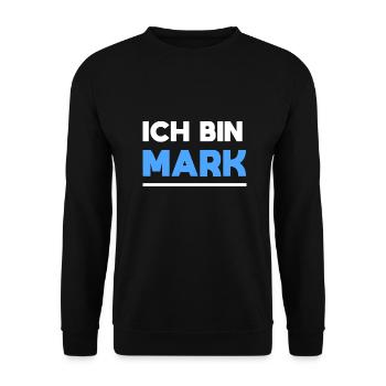 Mark Name Spruch für stolze Marks - Unisex Pullover - Schwarz - Vorne - Alina (178cm) & Michal (187cm)