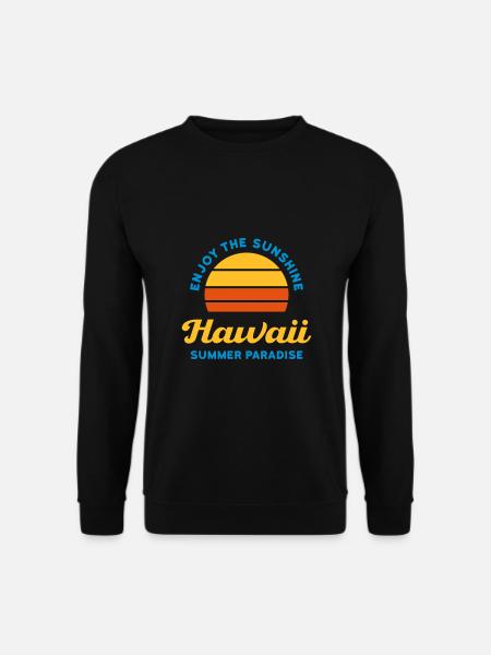 ★ Designfarben änderbar ★ Enjoy the sunshine - Unisex Pullover - Schwarz