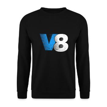 Conception de moteur V8 cylindres pour les fans de muscle car - Sweat-shirt Unisexe - noir - Devant - Alina (178cm) & Michal (187cm)