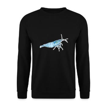 Blue Pearl Shrimp Pet Design für stolze - Unisex Pullover - Schwarz - Vorne - Alina (178cm) & Michal (187cm)