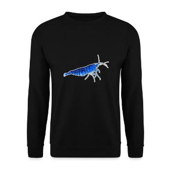 Blue Tiger Shrimp Pet Design for Proud - Unisex Sweatshirt - black - Front - Alina (178cm) & Michal (187cm)