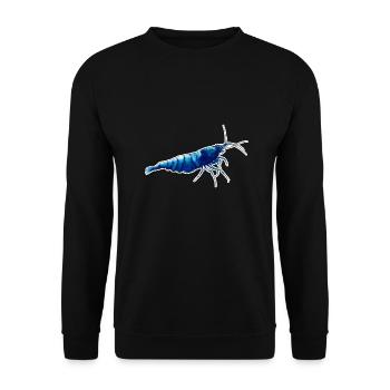 Blue Bolt Shrimp Pet Design für stolze Shrimp-Fans - Unisex Pullover - Schwarz - Vorne - Alina (178cm) & Michal (187cm)