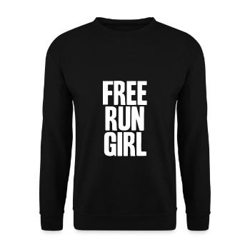 Free Running | Sport | Extremsport | Freerunner - Unisex Pullover - Schwarz - Vorne - Alina (178cm) & Michal (187cm)