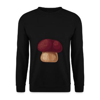Champignons Porcini cueillette champignon cueilleur de champignons - Sweat-shirt Unisexe - noir - Devant - Alina (178cm) & Michal (187cm)
