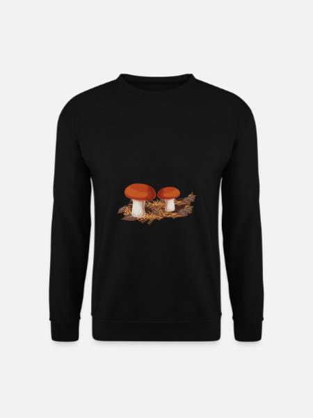 Steinpilze Pilze sammeln Pilzsammler Pilz Wald - Unisex Pullover - Schwarz