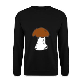 Mushrooms pick mushroom mushroom mushroom mushroom - Unisex Sweatshirt - black - Front - Alina (178cm) & Michal (187cm)