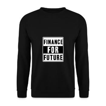 Finance for Future - Idée cadeau pour les actionnaires - Sweat-shirt Unisexe - noir - Devant - Alina (178cm) & Michal (187cm)