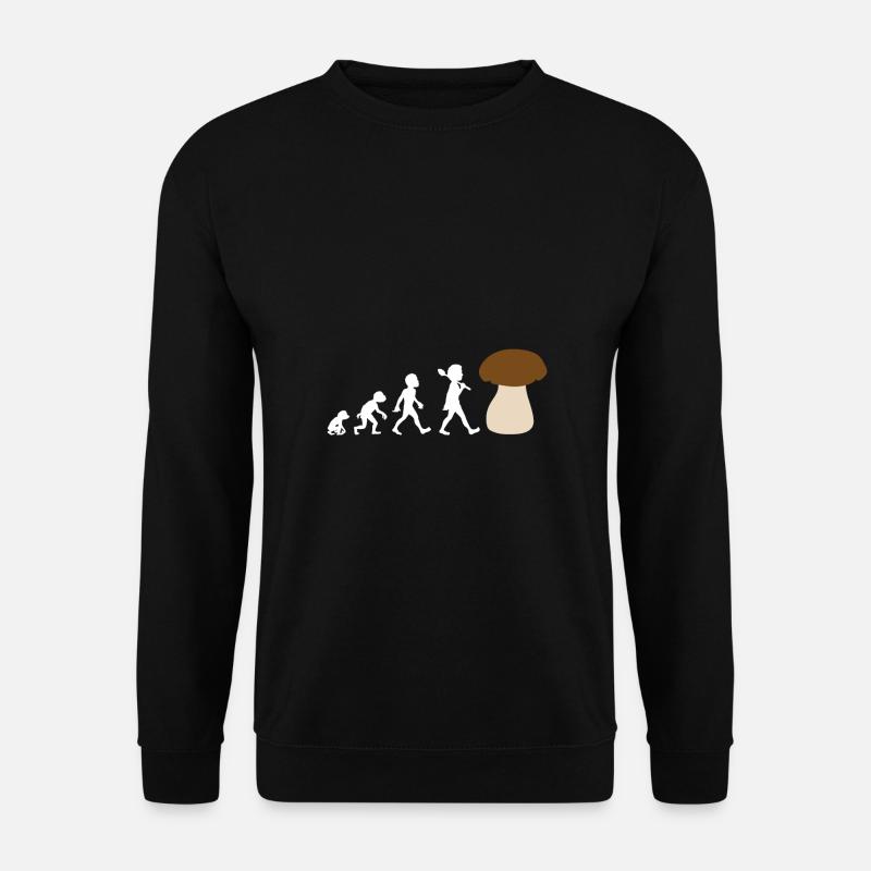Conception de l'évolution d'un cèpe - Sweat-shirt Unisexe - noir