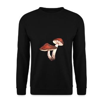 Les cèpes ramassent des champignons cueilleurs de champignons - Sweat-shirt Unisexe - noir - Devant - Alina (178cm) & Michal (187cm)