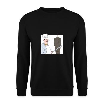 oriental cuisine, kebab, kabob, kebab and kebab - Unisex Sweatshirt - black - Front - Alina (178cm) & Michal (187cm)