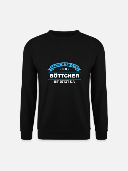 Böttcher Design für stolze Handwerker - Unisex Pullover - Schwarz