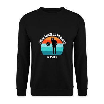 Boule Petanque Boccia Boules - Unisex Pullover - Schwarz - Vorne - Alina (178cm) & Michal (187cm)