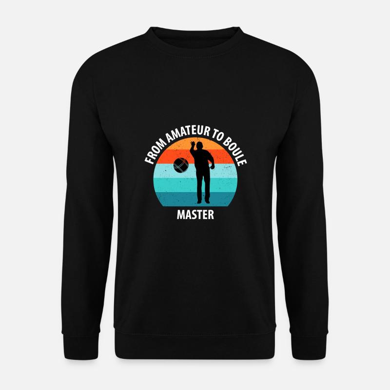 Boule Petanque Boccia Boules - Unisex Pullover - Schwarz