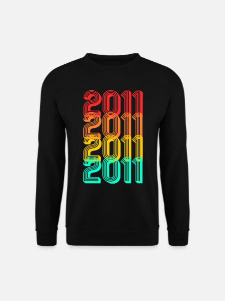 2011 geboren Jahrgang 2011 Geschenk Geburtstag - Unisex Pullover - Schwarz