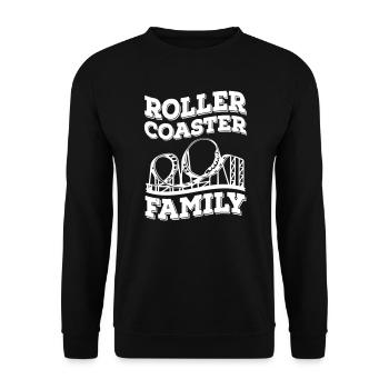 Scooter Coaster Family - Unisex Sweatshirt - black - Front - Alina (178cm) & Michal (187cm)