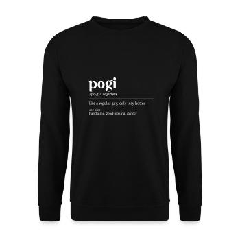 Filipino Pogi Design für stolze Pinoys - Unisex Pullover - Schwarz - Vorne - Alina (178cm) & Michal (187cm)