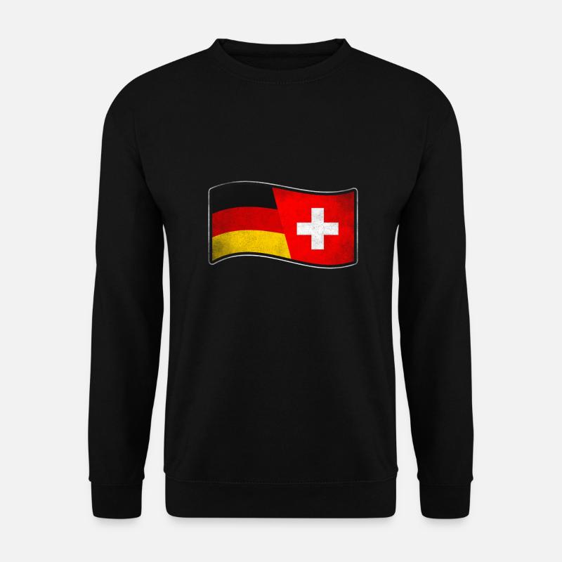 Schweiz Design für stolze Deutsch-Schweizer - Unisex Pullover - Schwarz